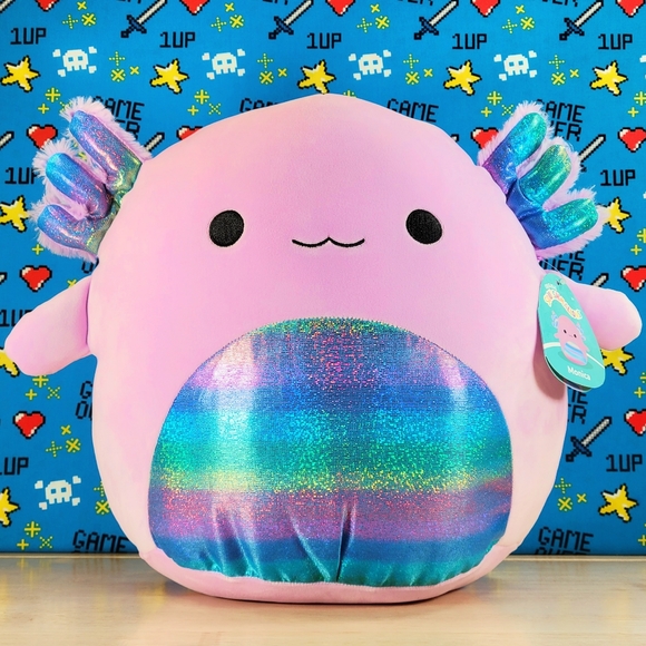 Squishmallow Monica the Axolotl 14" UltraSoft Stuffed Sealife Squad Toy Plush - Picture 1 of 6